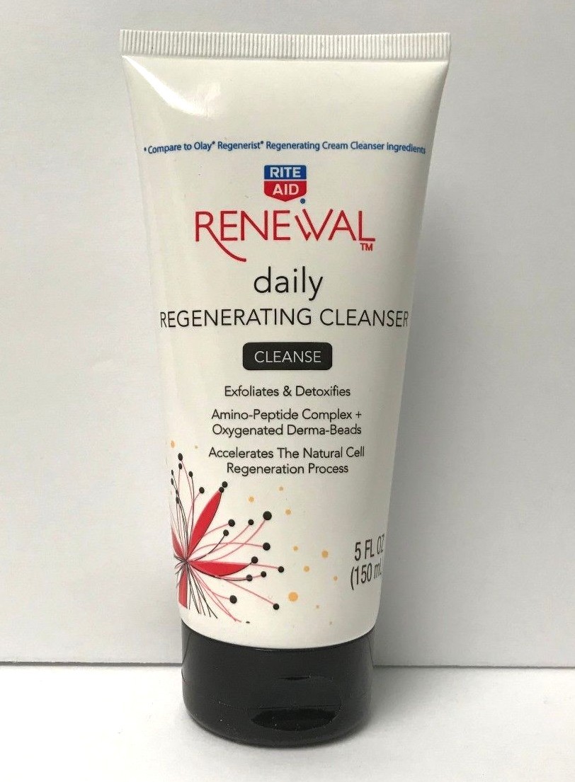 Renewal daily Regenerating Cleanser, CLEANSE, Exfoliates & Detoxifies, 5 OZ Each