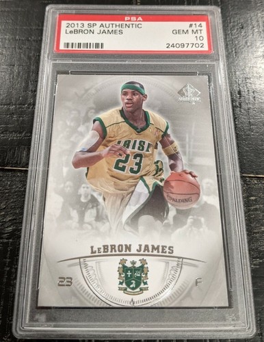 その他 Sp authentic lebron james SGC 10 2013 UD SP Authentic LEBRON JAMES PSA 10 GEM MINT #14 Upper