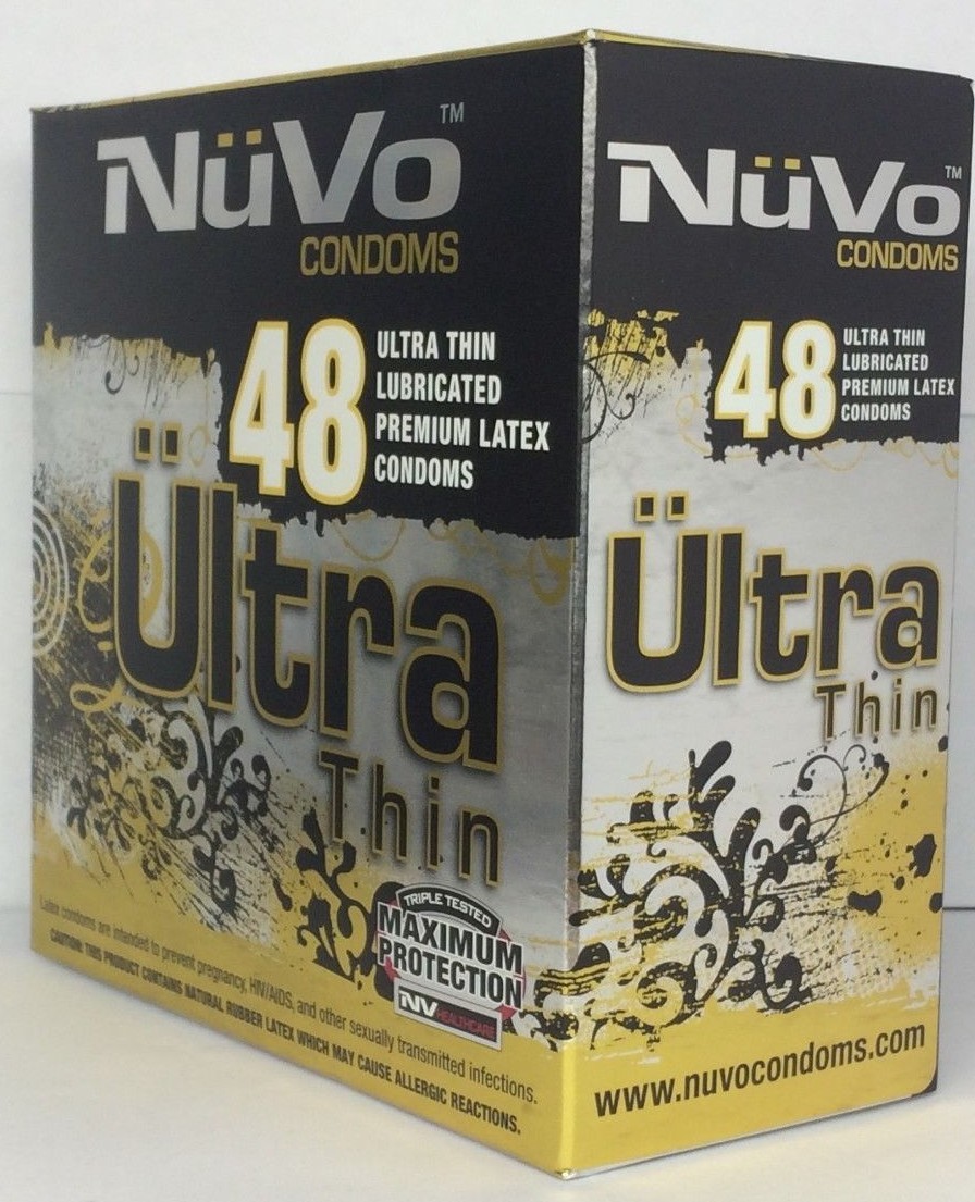 Nuvo 48 Ultra Thin Lubricated Condoms Premium Latex Max Protection High Quality