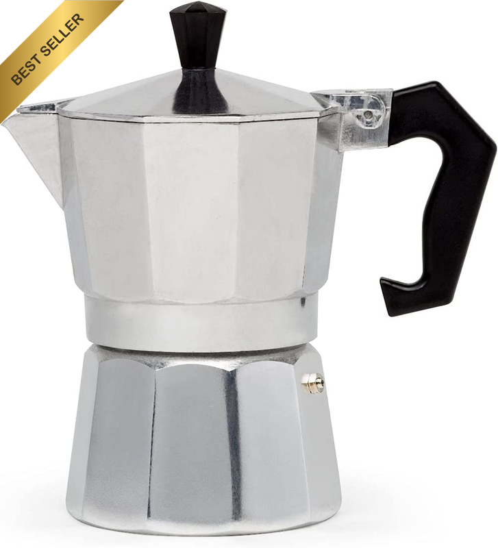 Aluminum Espresso Maker - Aluminum - for Bold, Full Body Espresso – Easy to Use