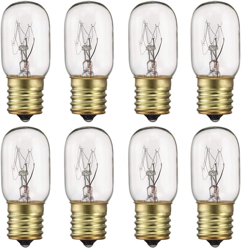 40 Watt Appliance Light Bulb,High Temp Resistance Microwave Oven Bulb, E17 (8)