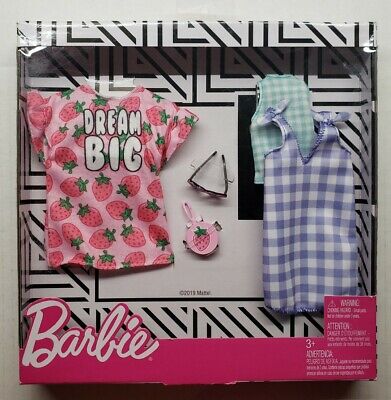 Barbie Fashion 2 Pack Dream Big Strawberry & Gingham Theme 