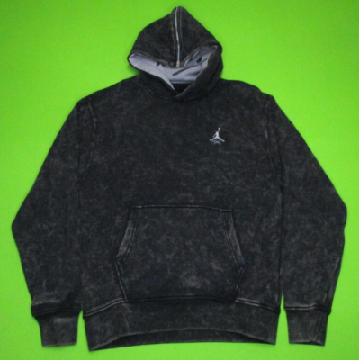 Nike Jordan Flight Heritage Fleece Lined Hoodie Cement Grey Sz S DV7561 010