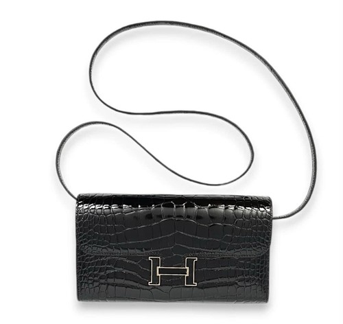 ★you a use★ Heart wallet Croc black Amazon.com: Atzuofan Trendy Crocodile Patterned PU Card