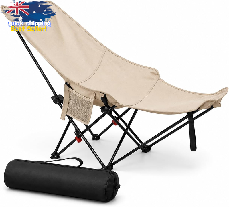 Lightweight Folding Camping Chair, Adjustable, Hiking, Beach, 600D Oxford