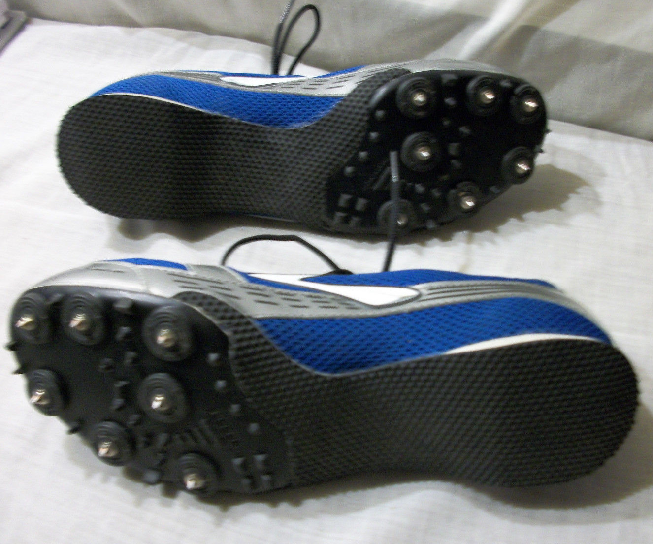 Brooks Cleats / Kleets for Track? Size 10 Width D  Blue and Silver 110059 1D 448