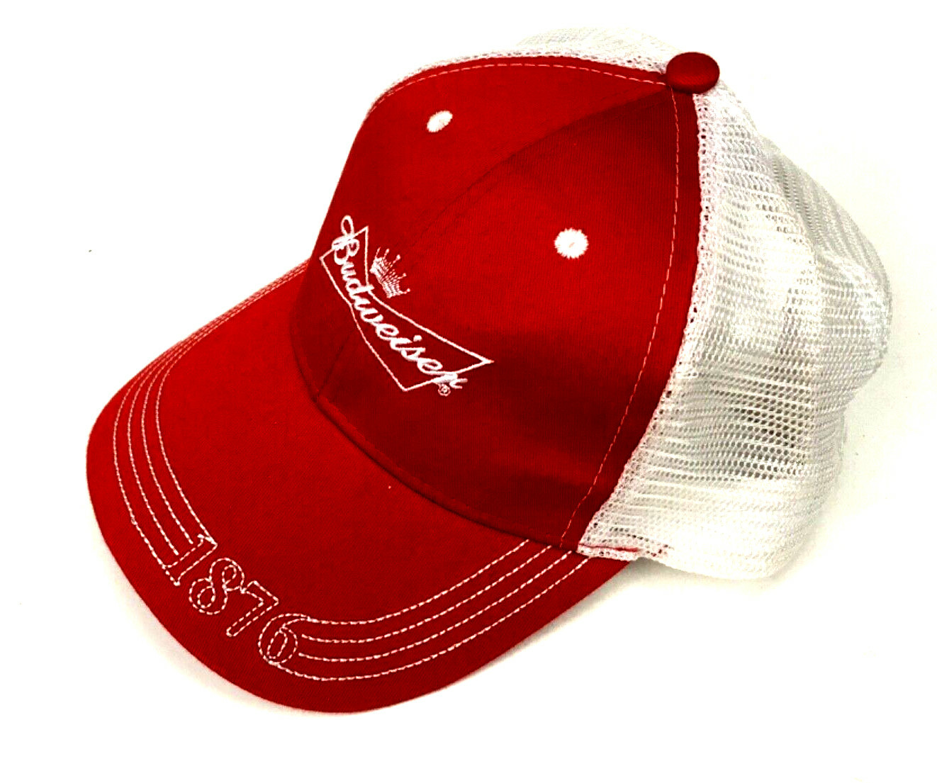 90's USA製！Marlboro CAP Budweiser ヴィンテージ Vintage Budweiser Snapback Trucker Hat Cap 1970s Made in USA