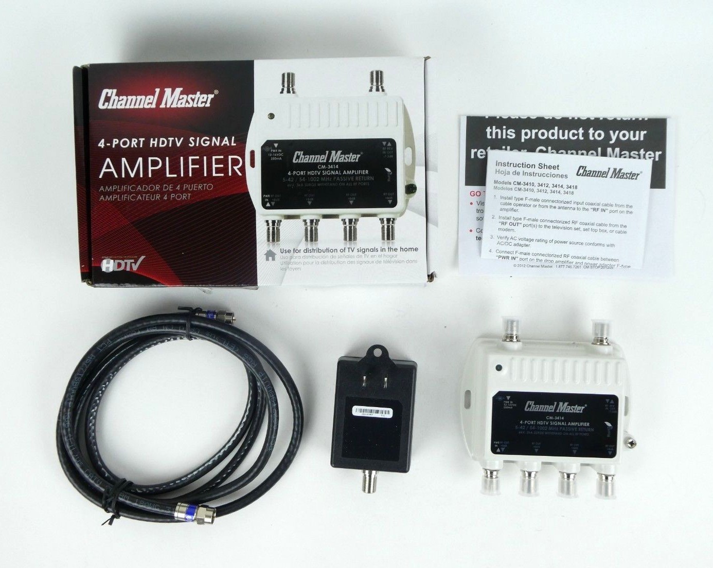 Channel Master 4 Port HDTV Signal Amplifier
