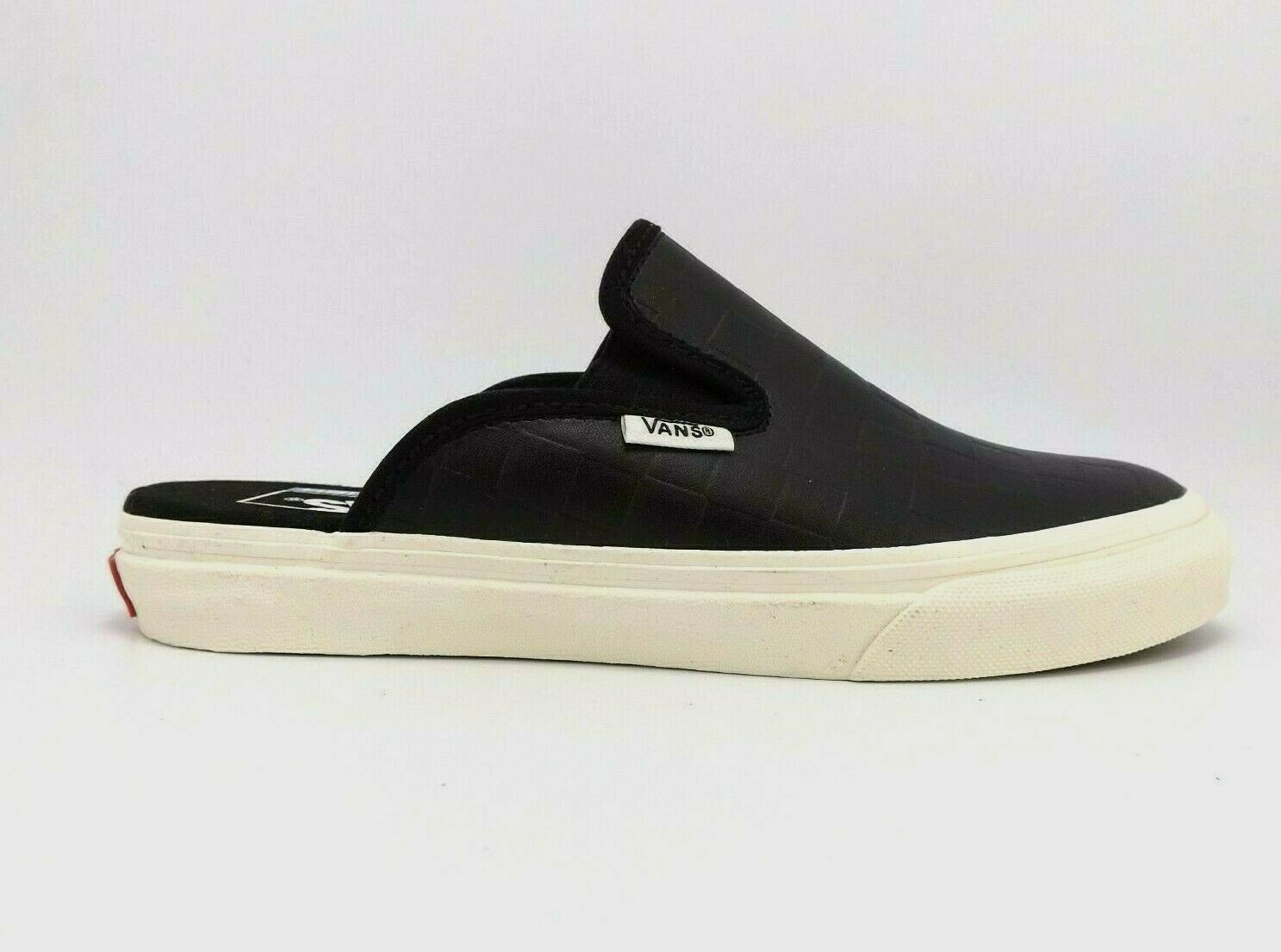 VANS Mule Sf Suede Checkerboard Black Leather Women's 5 New