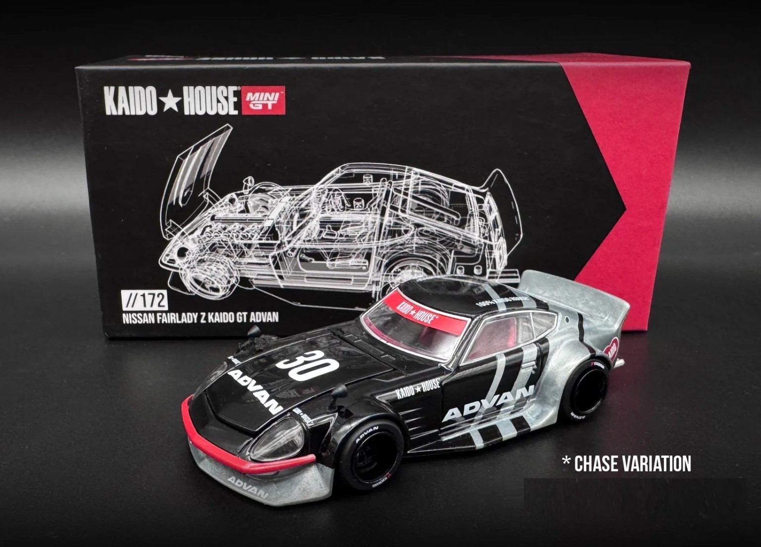 Chase! Kaido House x Mini GT 1:64 Nissan Fairlady Z GT Advan