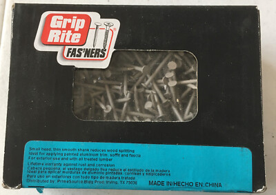 GRIP RITE 1 1/4'' Trim Nails Stainless Steel CLAY Color 1 Pound box #114301CLY1