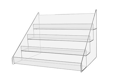 Multi Level Shelf Display 4 Tier Beauty Showcase Countertop Stand