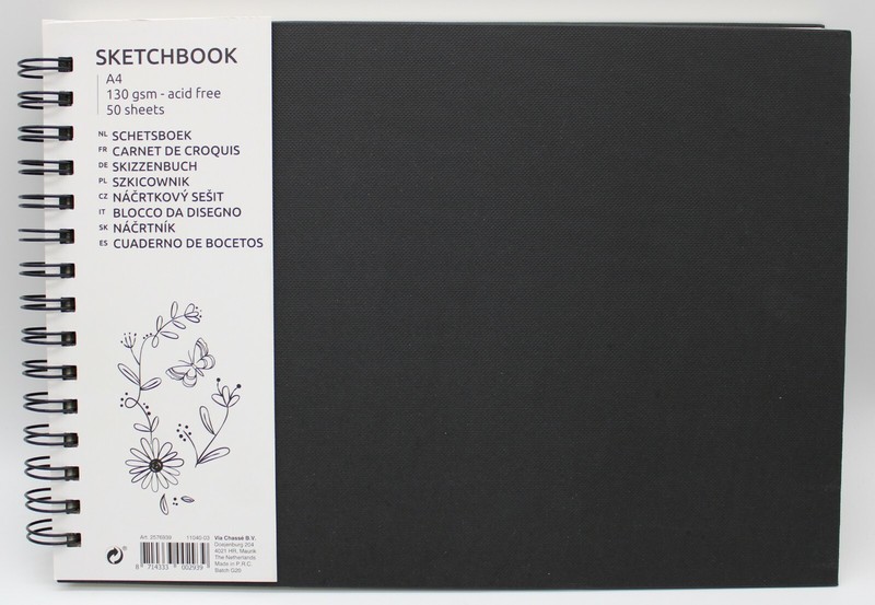 Spiralblock Skizzenbuch A4 Malblock Skizzen Zeichenblock Malen 50 Blatt 130g/MÂ²