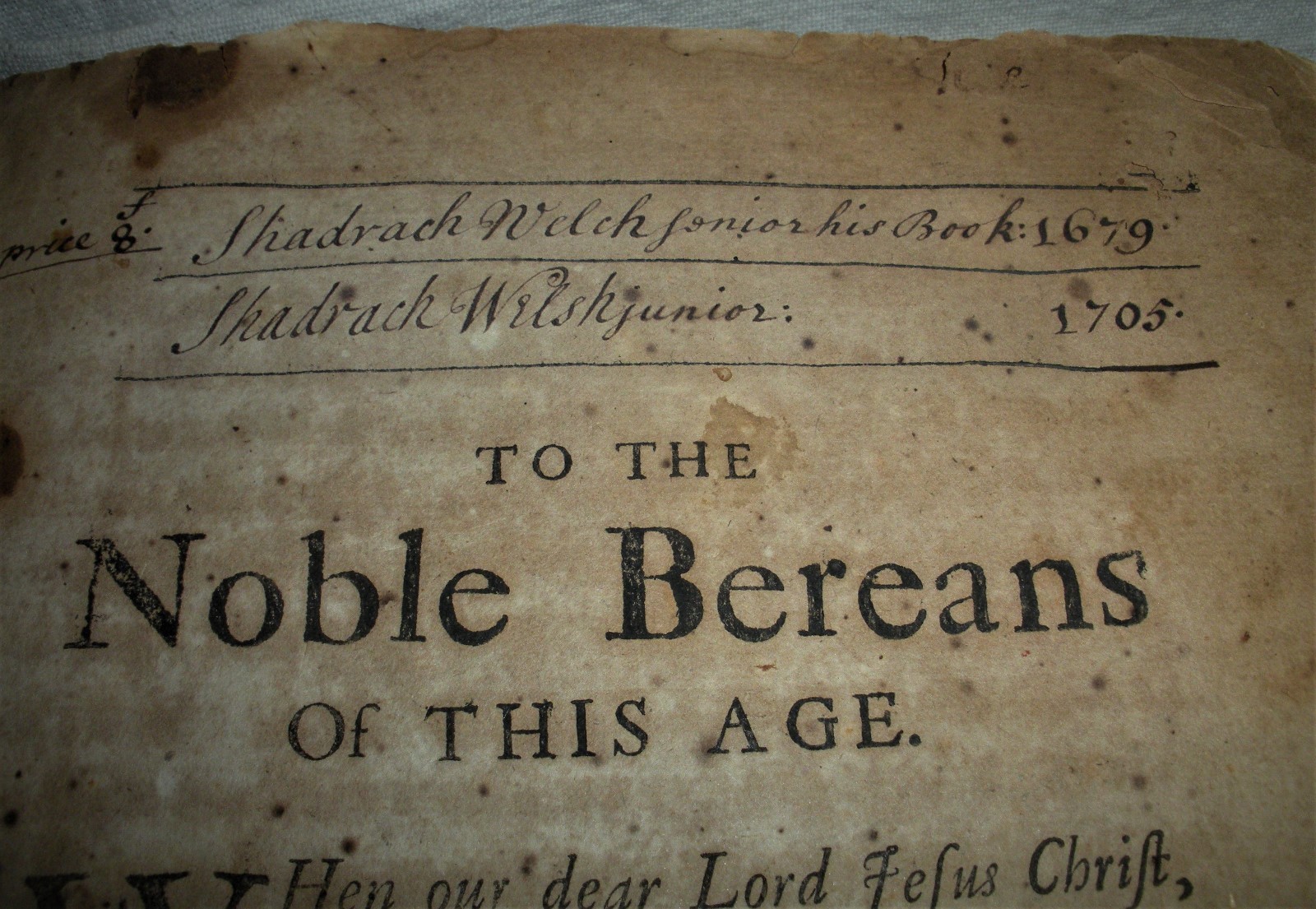 1674 CHRISTIAN QUAKER WILLIAM PENN OWNED ORIGINAL LAND SETTLER PENNSYLVANIA vafo
