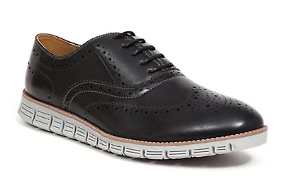 Deer Stags Benton Memory Foam Dress Casual LaceUp WingTip Shoe