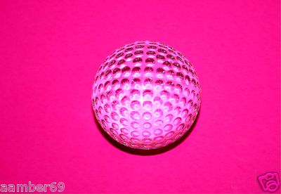Waterford Crystal, Golf Ball, Desk Paperweight,VINTAGE~Dimples~Etched*US SELLER*