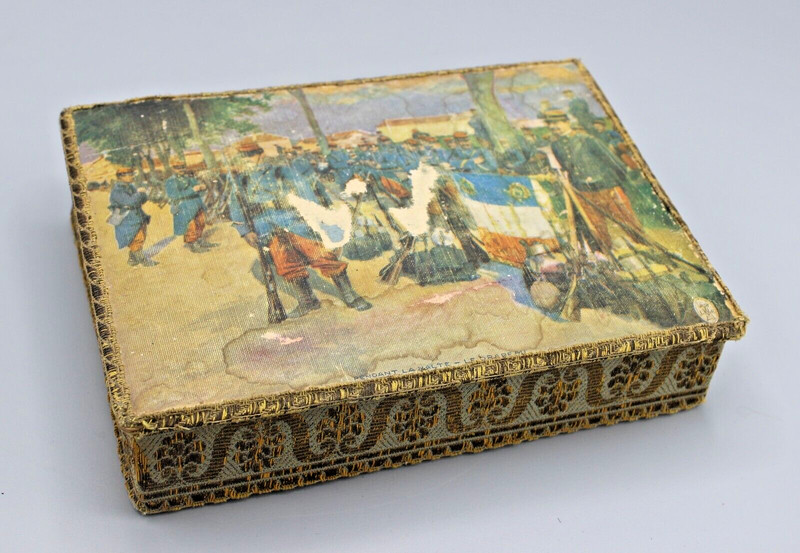 Ancienne Boite Coffret Decor Militaire 