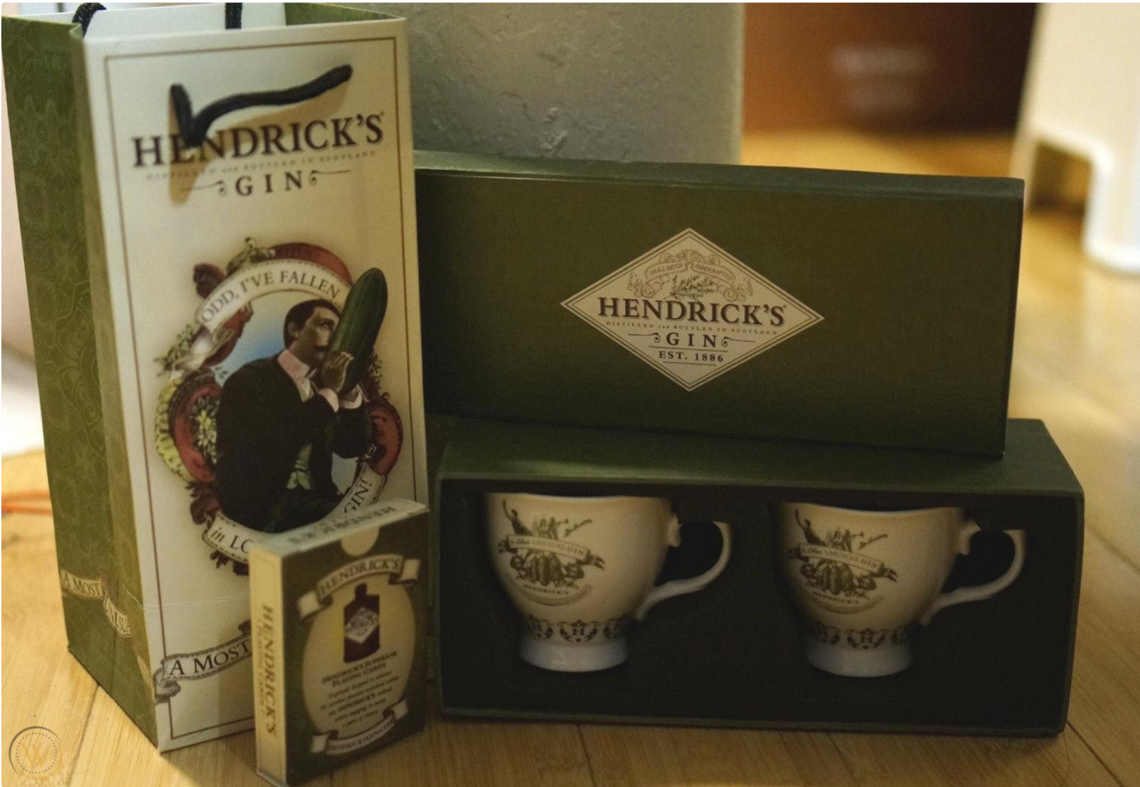 - Tea Cup Set, Playing Cards, Gift Bag New!