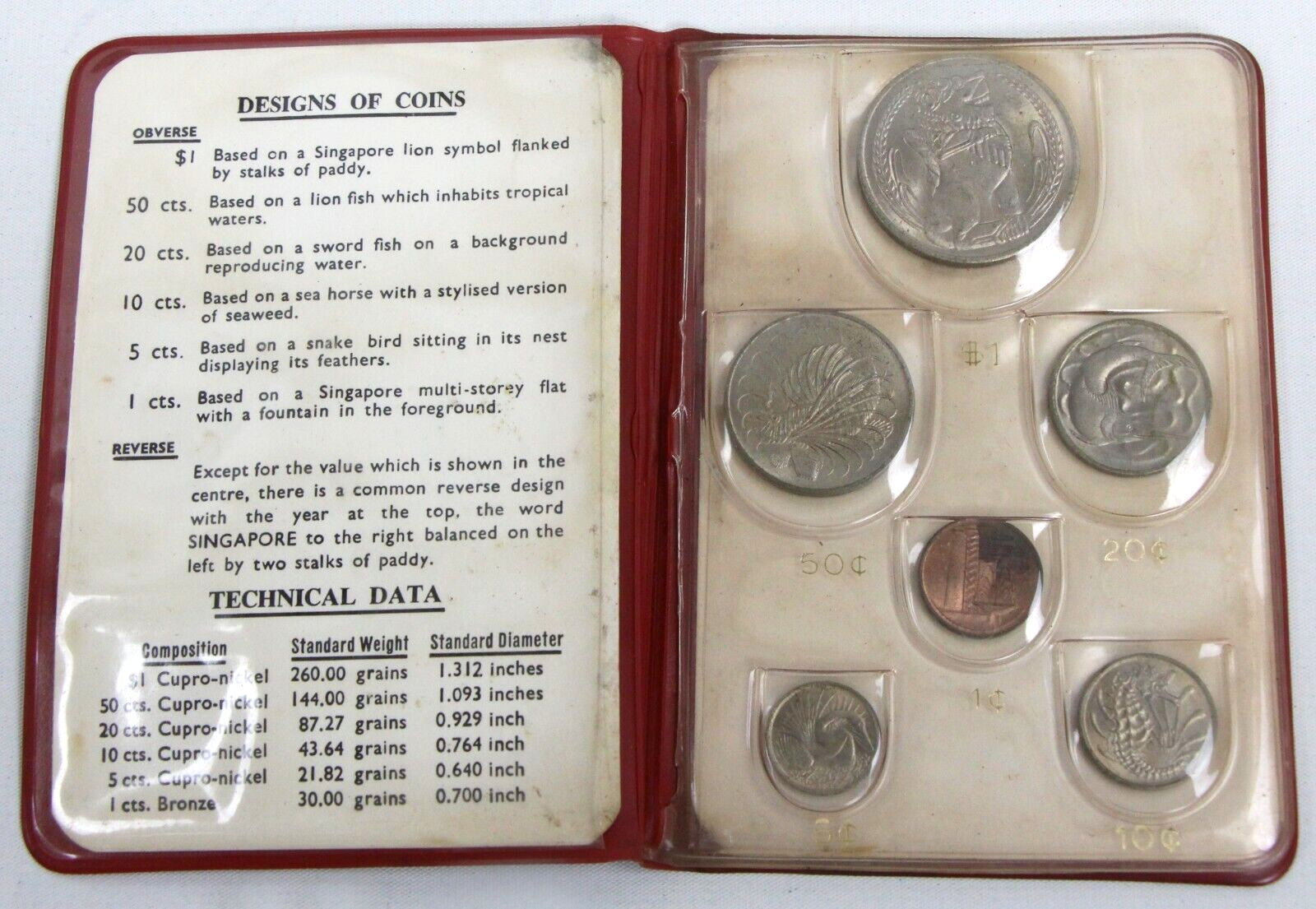 1967 Board of Commissioners Currency Singapore Uncirculated
