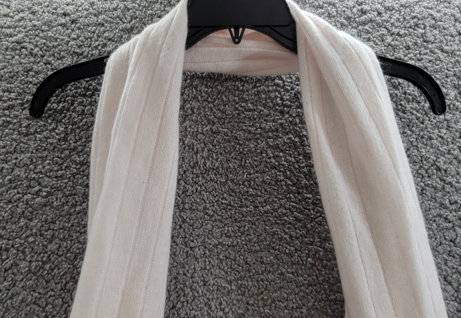 Charter Club Cashmere Ribbed 100% Cashmere Scarf Women's One Size Delicacy - Picture 11 of 14