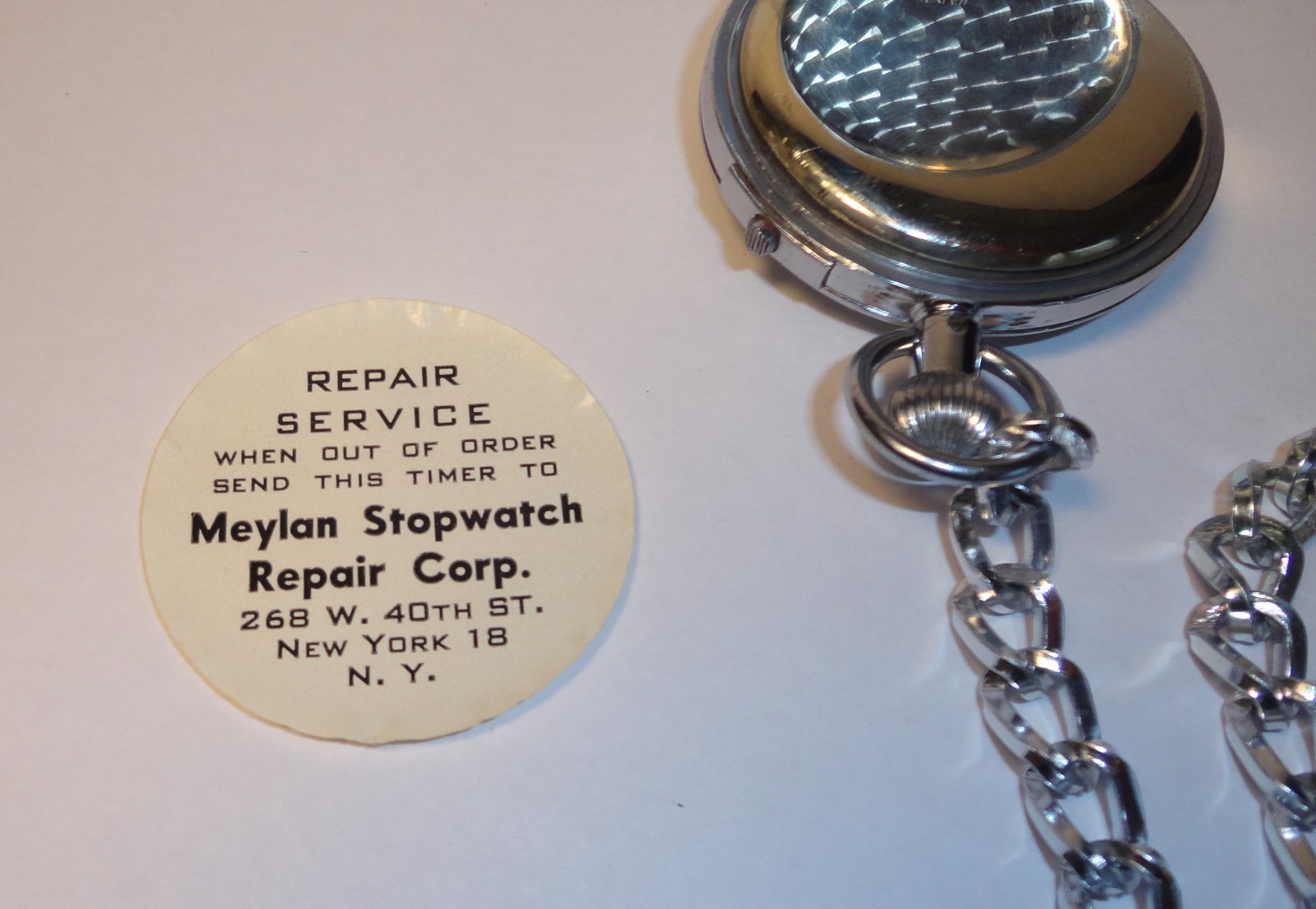 Swiss Made A.R. & J.E. Meylan Type 208A  Stopwatch