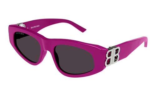 BALENCIAGA BALENCIAGA BB0095S-017 FUCHSIA SILVER GREY SUNGLASSES