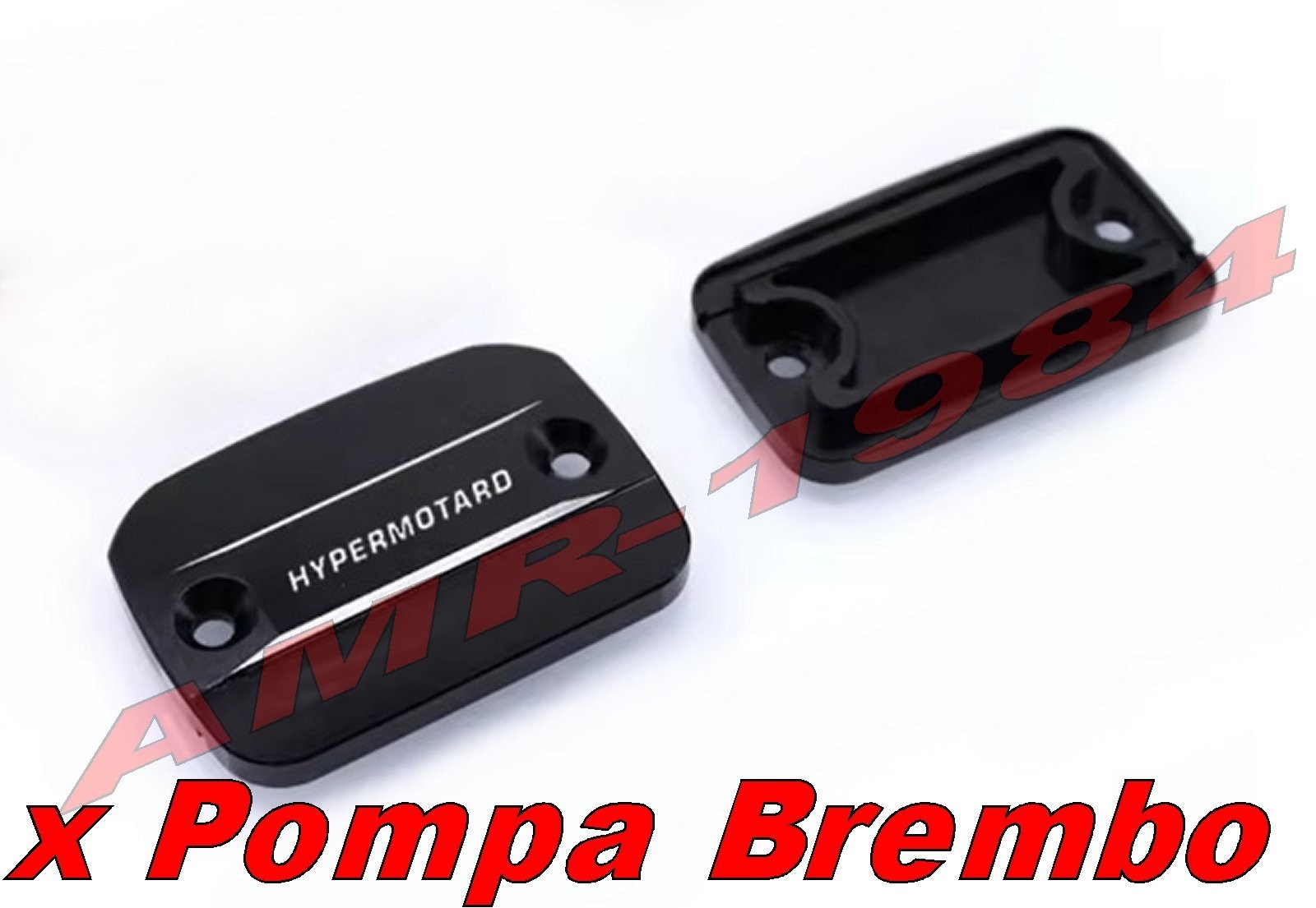 1 TAPPO POMPA  FRENO  BREMBO NERO interasse fori 45 -  L58 x H40 HYPERMOTARD