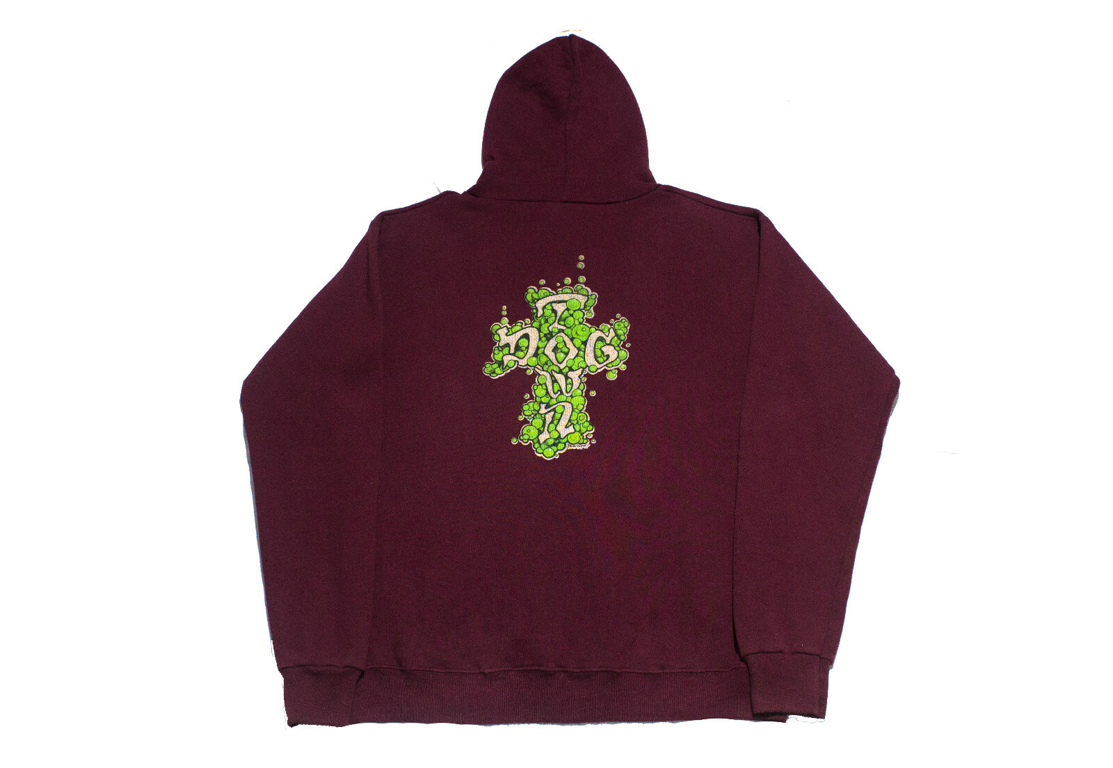 90s DOGTOWN Skates Vintage Hoodie Rare Design Bubble Venice
