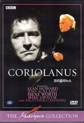 Shakespeare Coriolanus - Alan Howard Joss Ackland - BBC Collection DVD (NEW) 
