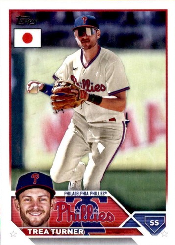 TREA TURNER 2023 Topps Japan Edition GOLD PARALLEL #'d 21/25