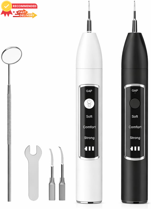 USB Ultrasonic Tooth Cleaner - Electric Stain Remover Kit with LED Light