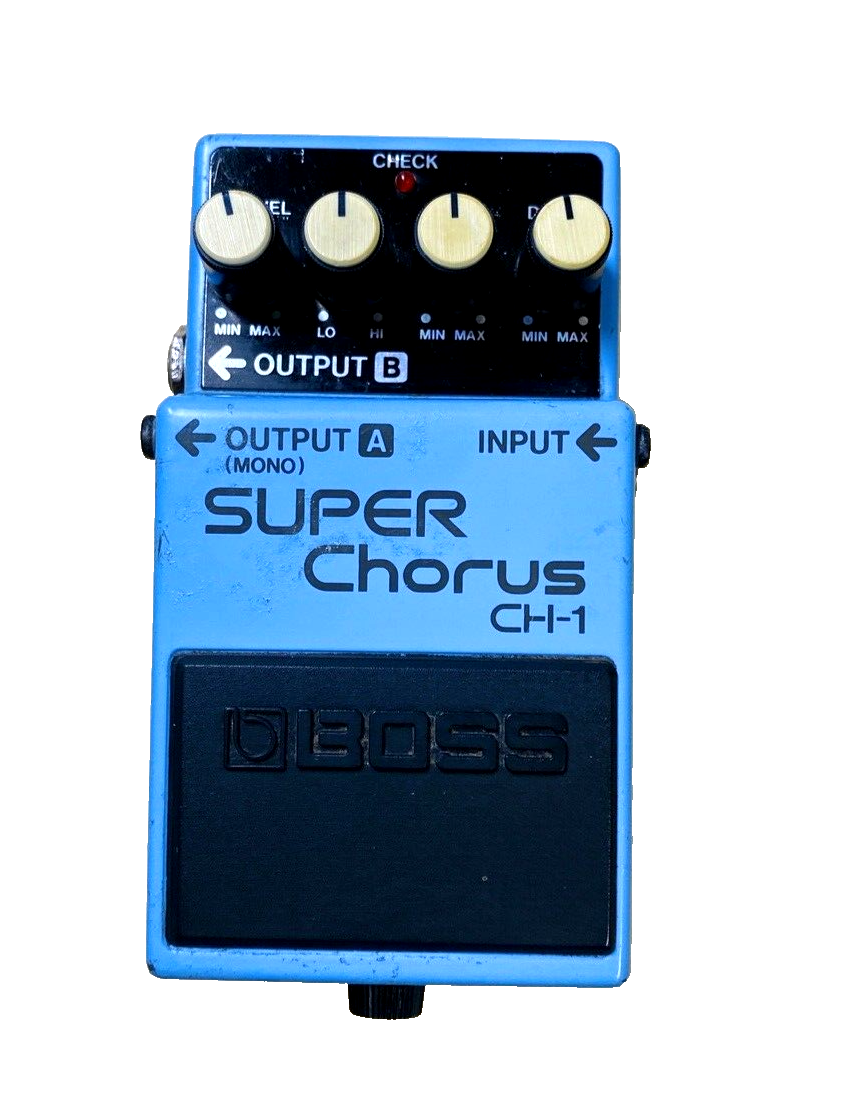 Boss CH-1 Super Chorus Pedal (Rare Pink Label) – Vintage