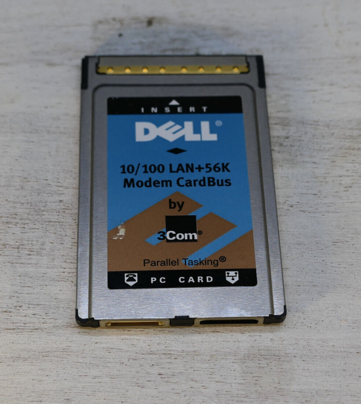 Dell 10/100 Lan+56k Modem CardBus Model #3CCFEM656