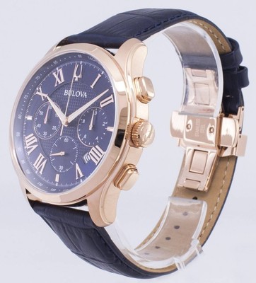 Pre-owned Bulova Classic 97b170 Chronograph Tachymeter Luminous Hands Quartz Mens Watch