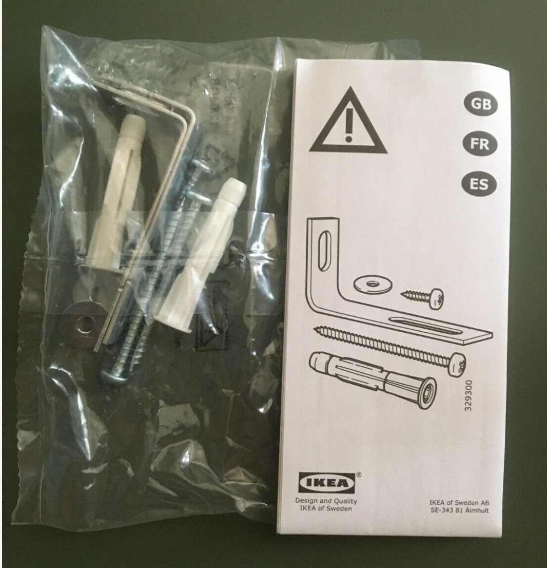 NEW SEALED GENUINE IKEA ANTI TIP SAFETY BRACKET KIT FOR DRAW