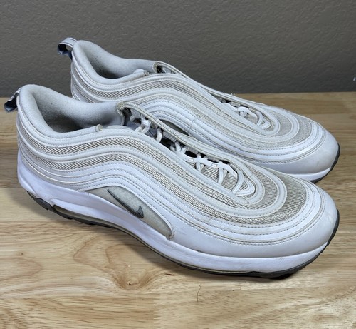 Nike Air Max 97 G Golf Shoes CI7538-100 White/Metallic Cool Nike Air Max 97 G Golf Shoes CI7538-100 White/Metallic Cool