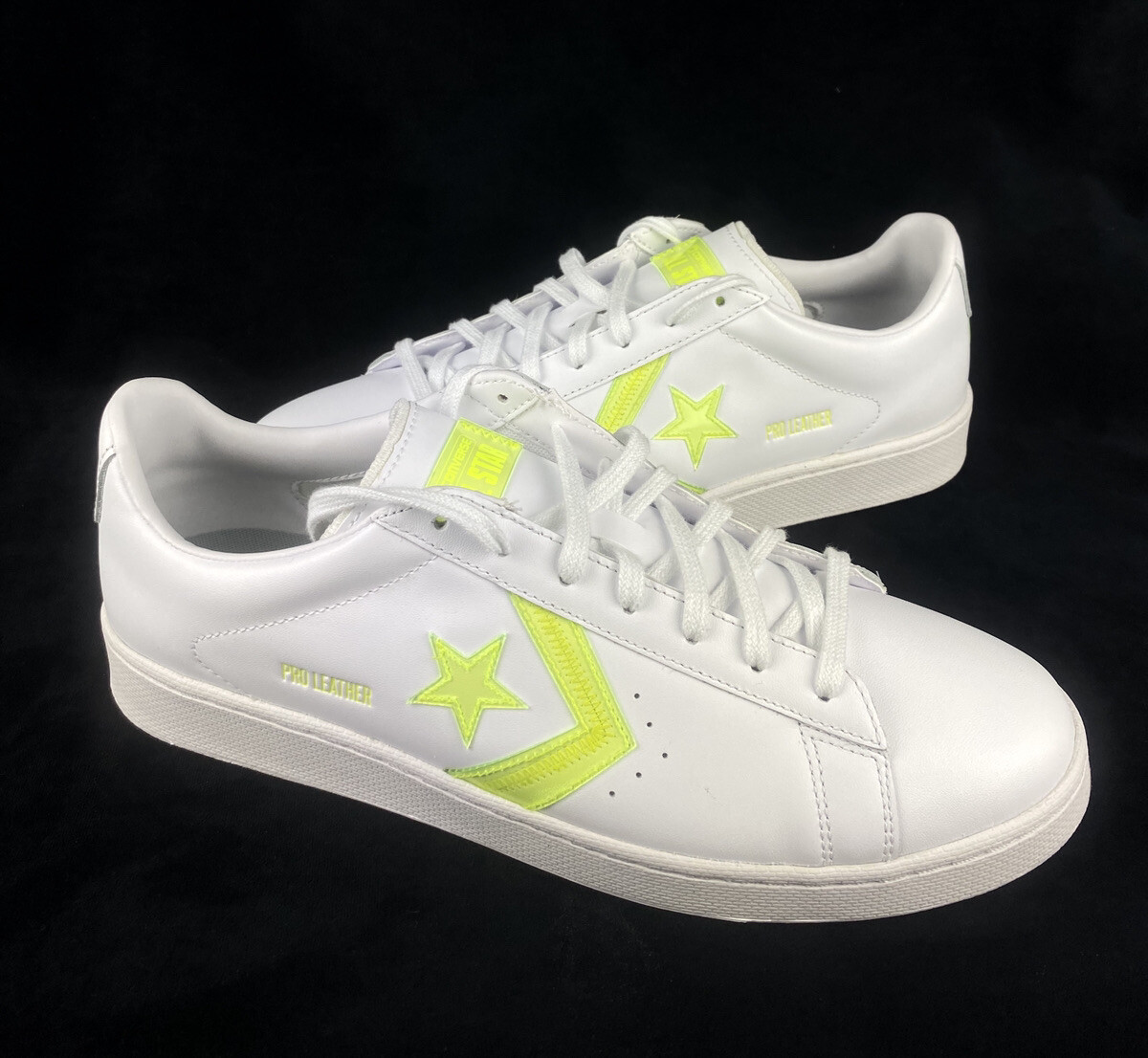 

НОВЫЕ мужские кроссовки Converse Pro Leather Ox Leather Neon White, размер 12, Белый, Converse Pro Leather
