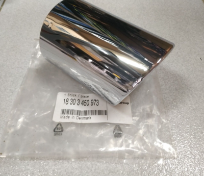 BMW X3 E83 LCI exhaust tailpipe tip chrome !NEW! GENUINE 