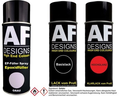 Epoxid Spraydose Set für Ford KECC Medium Melina Blue Metallic Spraydose EP Grun