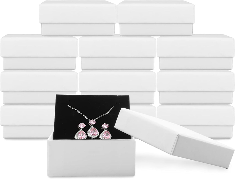 PH PandaHall 100 Pack Marble Gift Box Cardboard Jewellery Boxes, 2.1x2