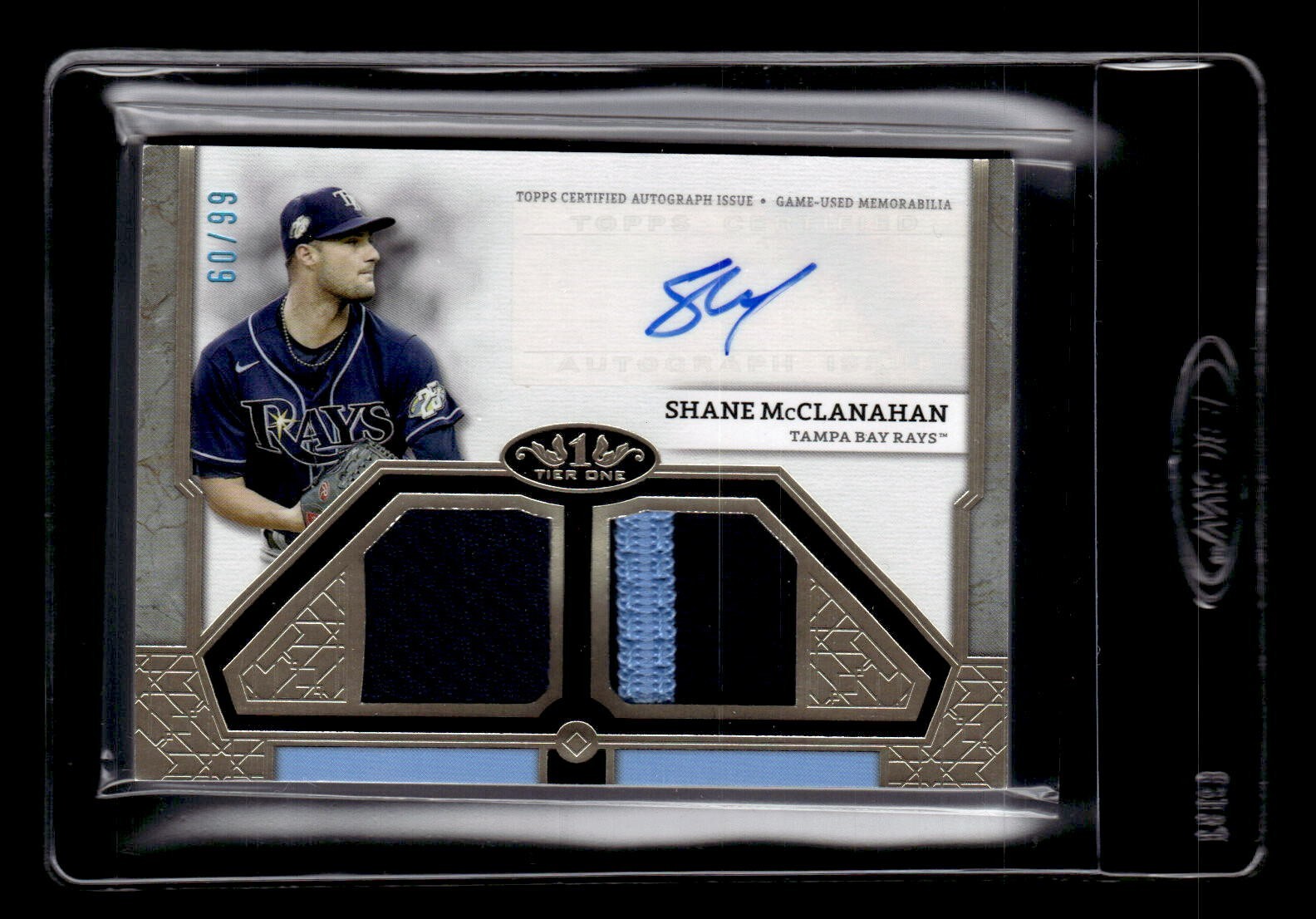 SHANE MCCLANAHAN 2024 TOPPS TIER ONE DUAL RELIC AUTO /99