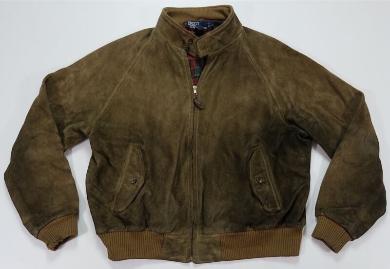 Rare Vintage POLO RALPH LAUREN Suede Leather Flannel Lined Rare Vintage POLO RALPH LAUREN Suede Leather Flannel Lined