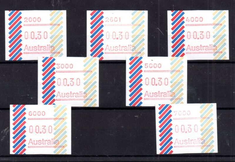 Australia 1985 Barred Edge Frama Label collection WS21887