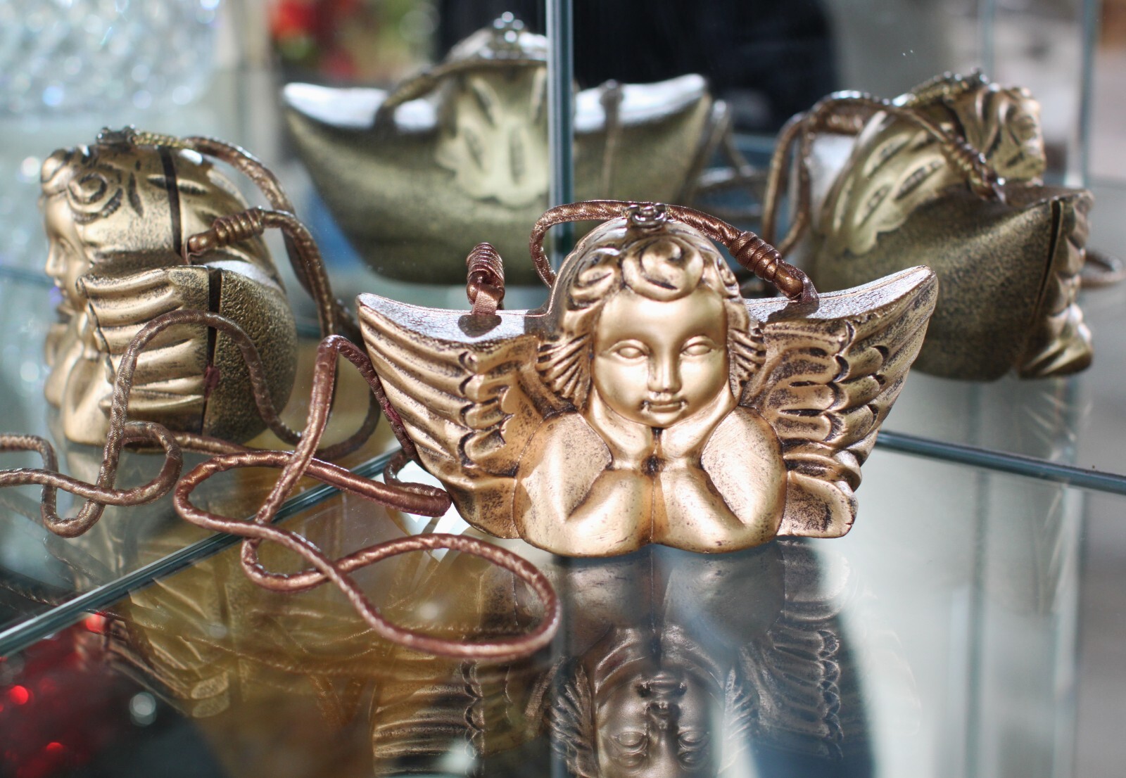 Timmy Woods Beverly Hills Cherub Angel Bag Incredible Gold Purse