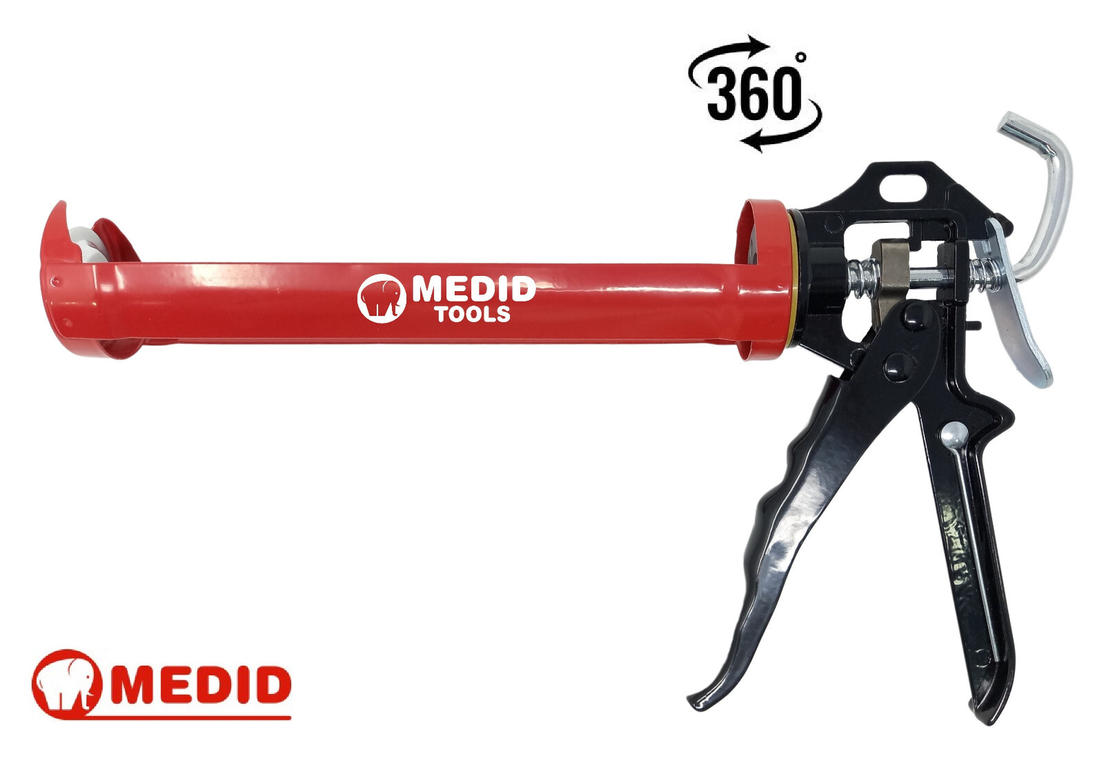 PISTOLA PER CARTUCCIA SILICONE E ANCORANTE CHIMICO 360° MEDID 6221 PROFESSIONALE