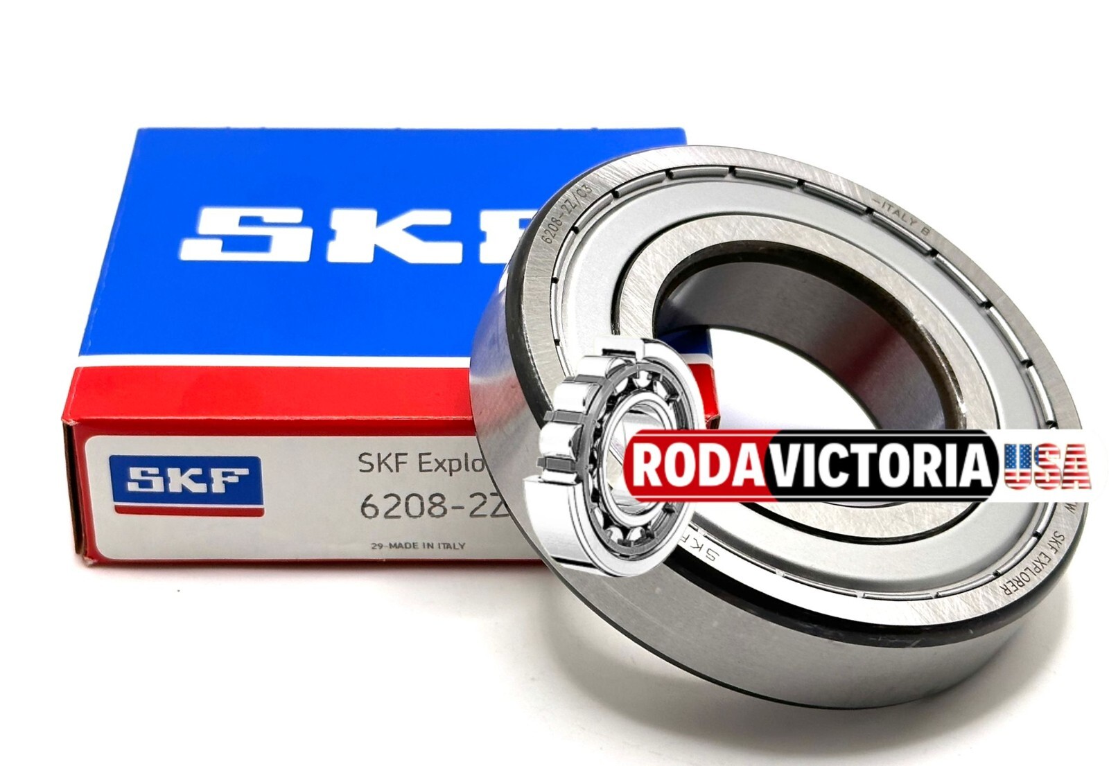 SUN(電子) SKF-K500 SKF 7210 BECBJ Angular Contact Ball Bearing, Single Row