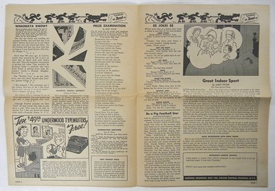 very early issue of LONE RANGER ROUNDUP Oct 1939 + Lone Ranger/ Bond Bread ruler
