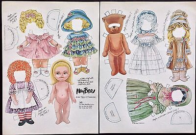 MayBea Paper Doll, Peggy Jo Rosamond Artist, Mag. 1986, The Doll Who Dreams, VTG