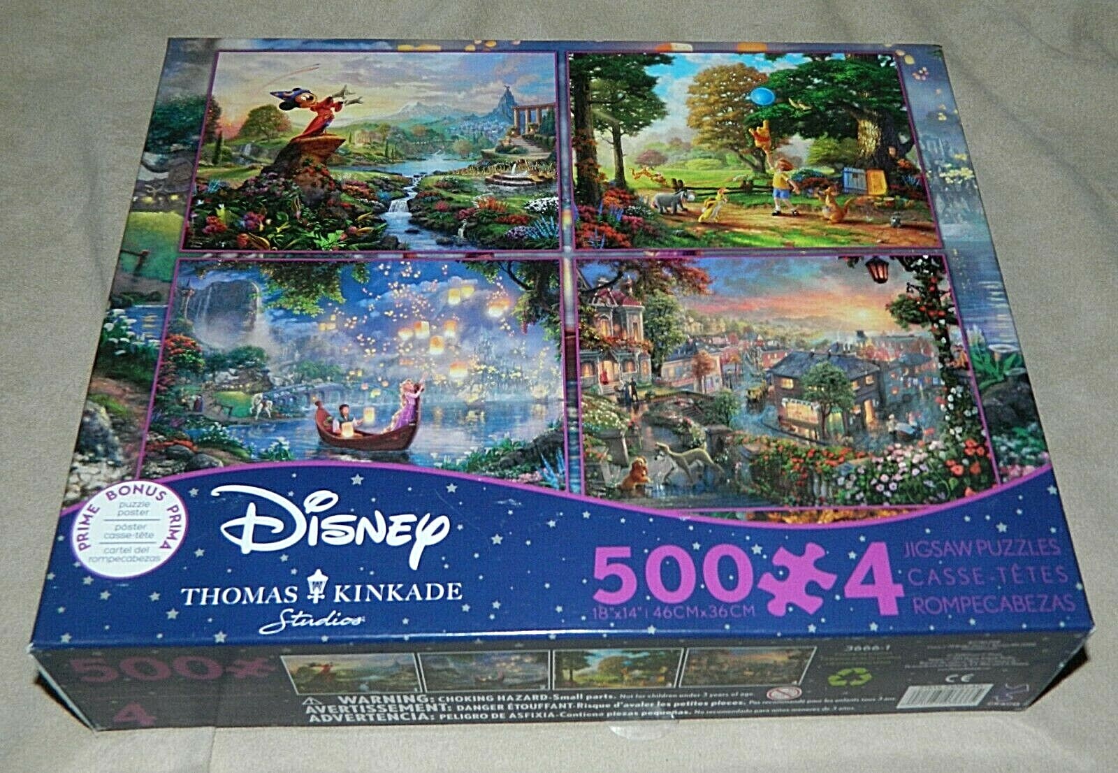 シェフィールド　ウェンディズニ Thomas KINKADE Disney 4-500 piece Jigsaw Puzzles Mickey