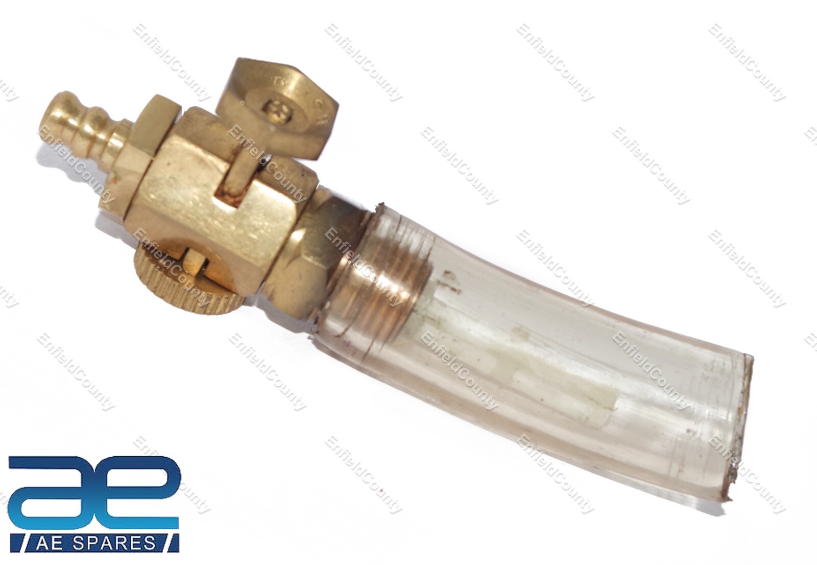 For Norton Triumph BSA AJS Fuel Petrol Gas Tank Brass Tap Golden 